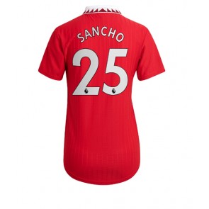 Manchester United Jadon Sancho #25 kläder Kvinnor 2022-23 Hemmatröja Kortärmad
